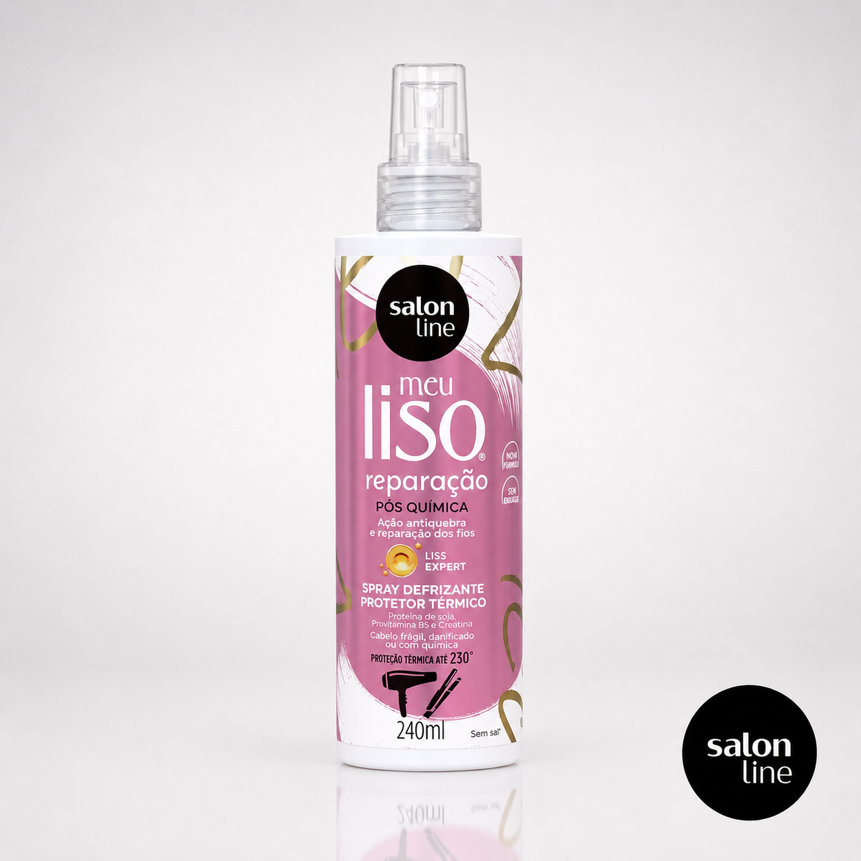 Spray Reparación Meu Liso 240 ml Marca Salon Line Tienda SB100DOBRASIL Chile