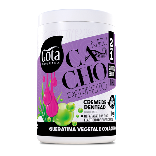 Crema De Peinar  Mis Rizos Perfectos Queratina Vegetal y Colágeno 1 Kg