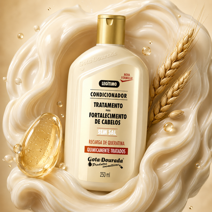 Acondicionador Fortalecedor Cabello Tratado Químicamente 430ml Marca Gota Dorada - Chile