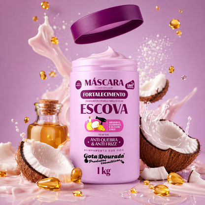 Mascarilla Fortalecedora Capilar para Cabello Liso 1 kg Marca Gota Dorada - Chile