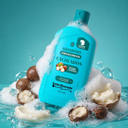 Champú Fortalecedor para Cabello Rizado 430 ml Marca Gota Dorada - Chile
