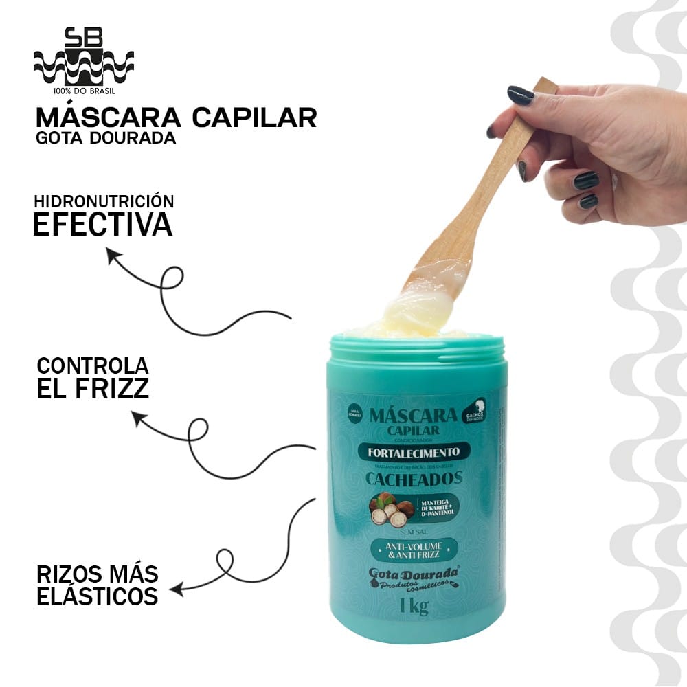 mascara capilar fortalecimiento antivolumen antifrizz rizos
