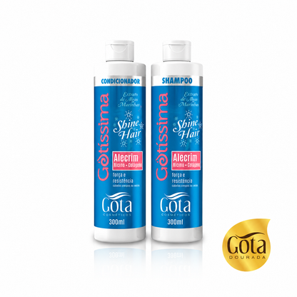Kit Gotissima Shine Hair – Shampoo y Acondicionador 300 ml Marca Gota Dorada - Chile