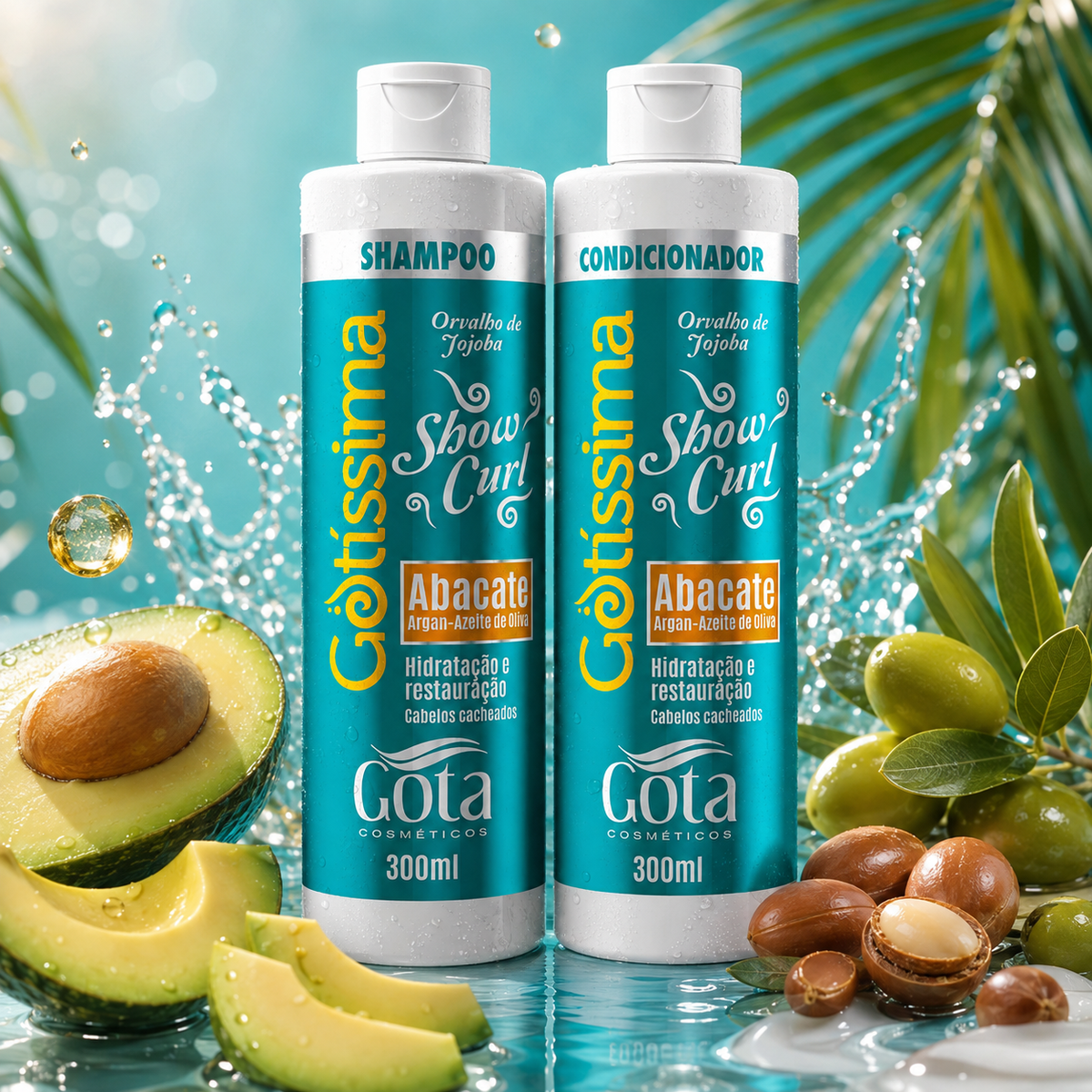 Kit Gotissima Show Curl – Shampoo y Acondicionador 300 ml Marca Gota Dorada - Chile