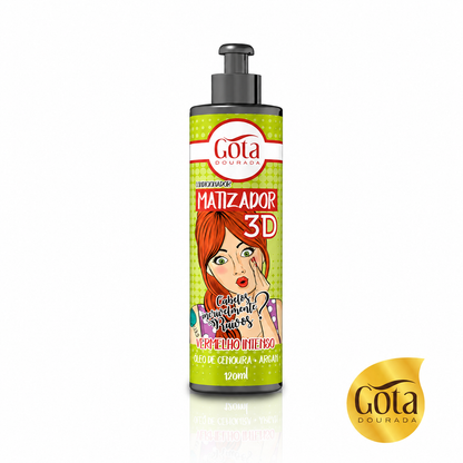 Acondicionador Matizador 3D Rojo Intenso 120 ml Marca Gota Dorada - Chile