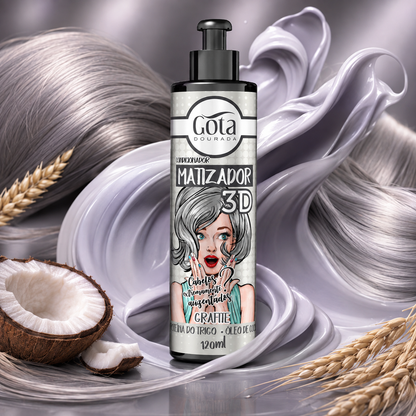 Acondicionador Matizador 3D Grafito 120 ml Marca Gota Dorada - Chile