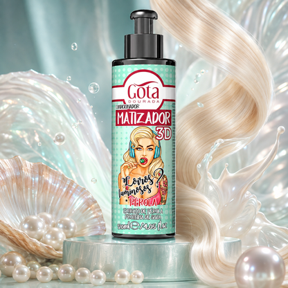 Acondicionador Matizador 3D Rubio Ceniza 120 ml Marca Gota Dorada - Chile