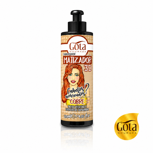 Acondicionador Matizador 3D Cobre 120 ml Marca Gota Dorada Tienda SB100DOBRASIL  Chile