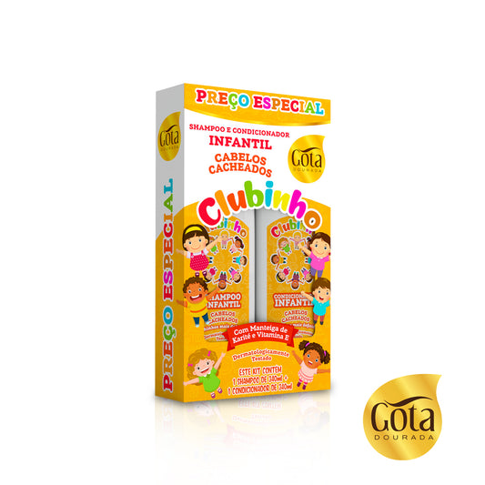 Club niño Rizos Shampoo y Acondicionador Marca Gota Dorada - Chile