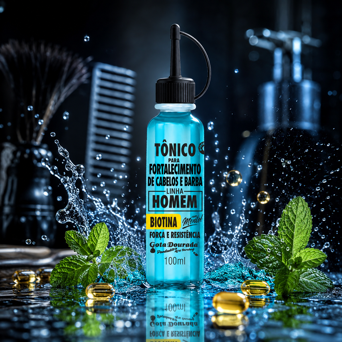 Tonico Fortalecimento Homem Biotina - 100ml Marca Gota Dorada - Chile