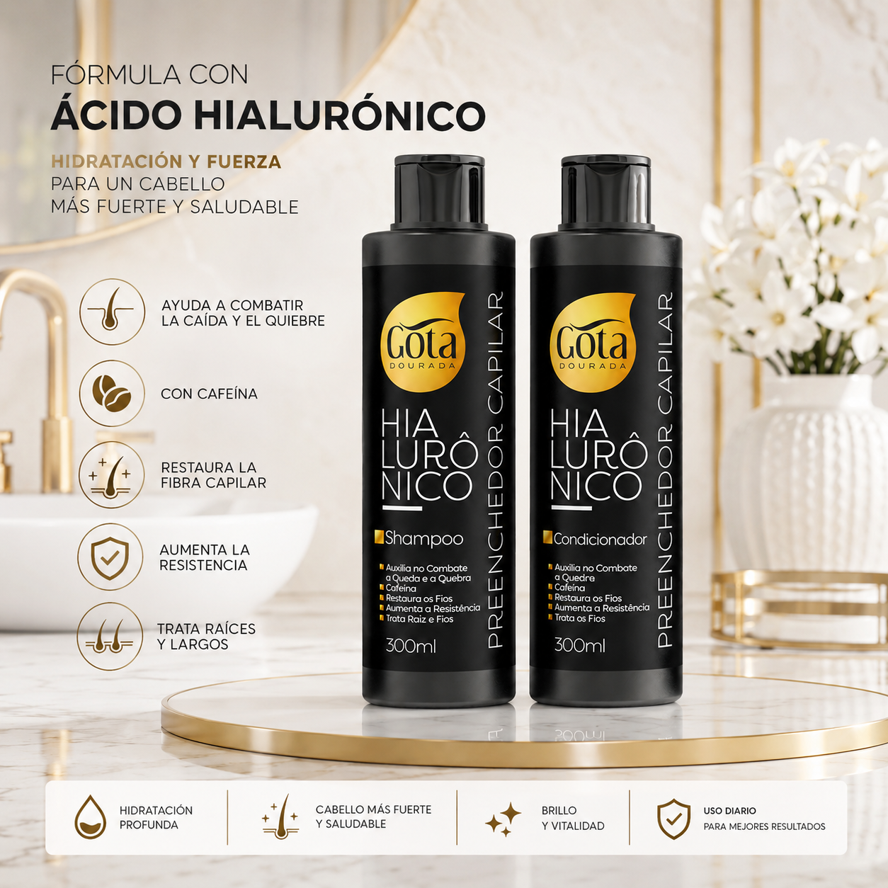 kit hialuronico shampoo acondicionador