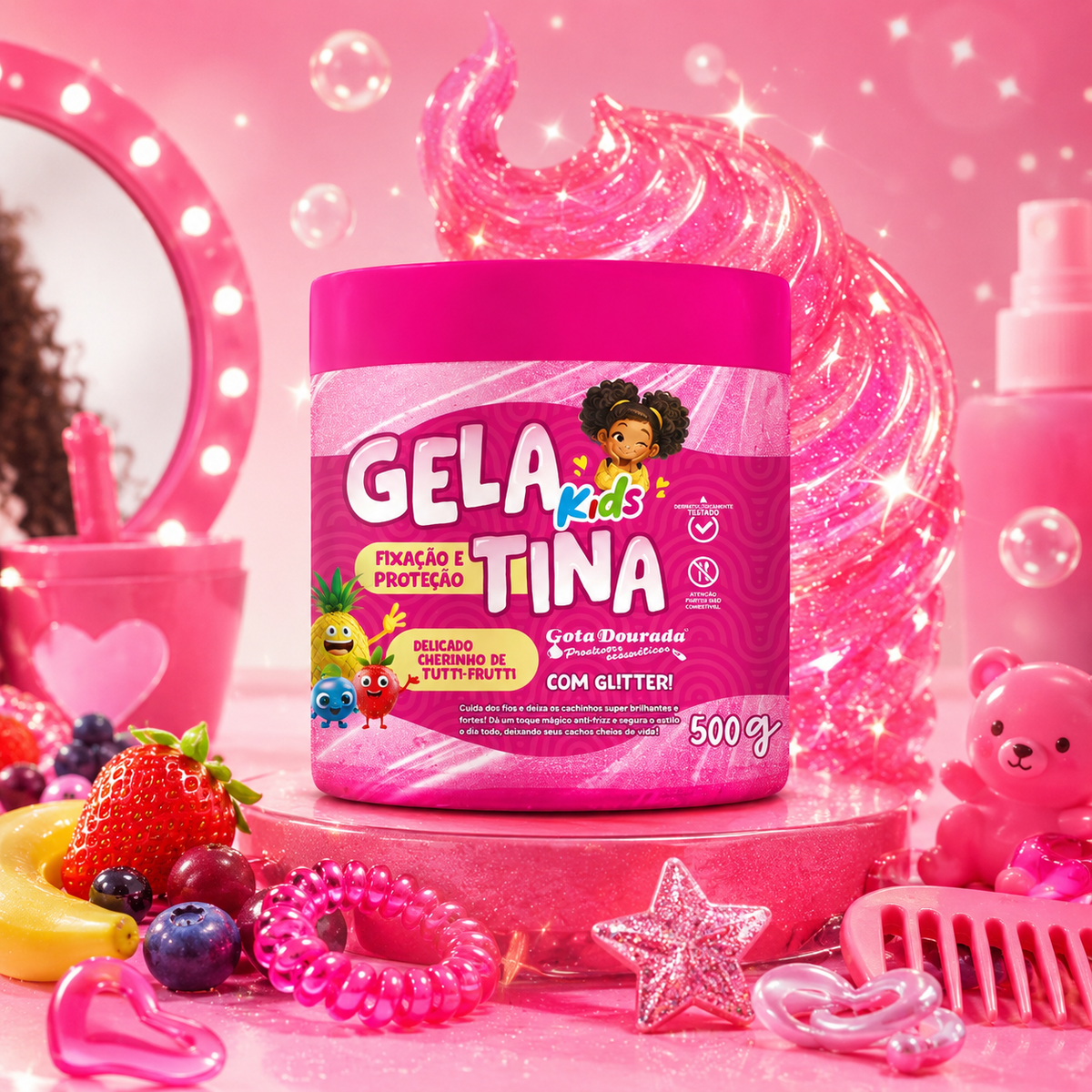 Gelatina Kids Tutti - Frutti 500ml Marca Gota Dorada - Chile