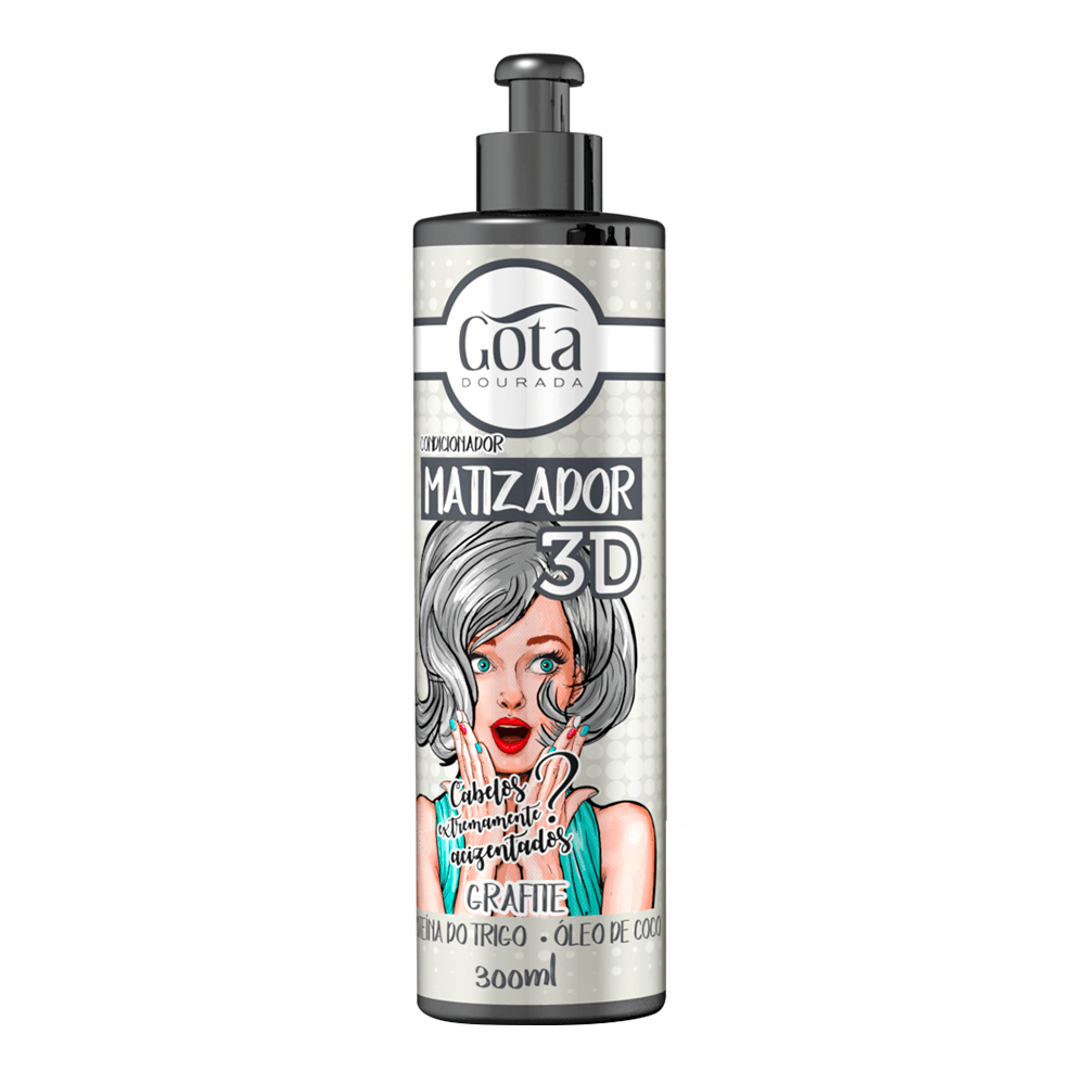 Acondicionador Matizador 3D Grafito 300 ml