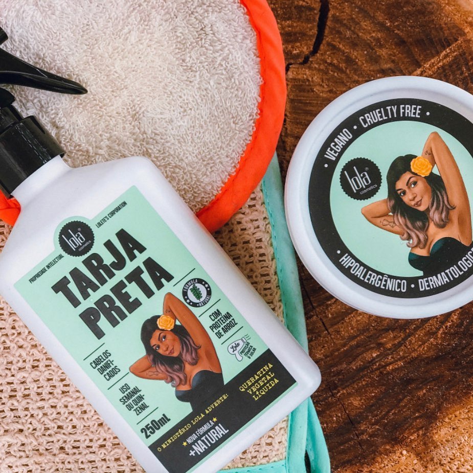 Linea Completa Tarja Preta Keratina Vegetal Líquida Marca Lola Tienda SB100DOBRASIL  Chile