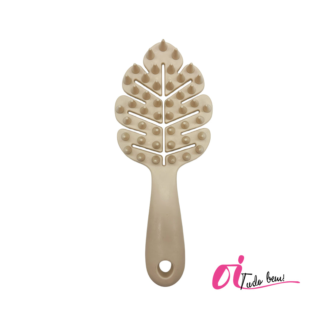 Cepillo Deshebrador en forma de hoja Marca Oi Tudo Bem Tienda SB100DOBRASIL  Chile