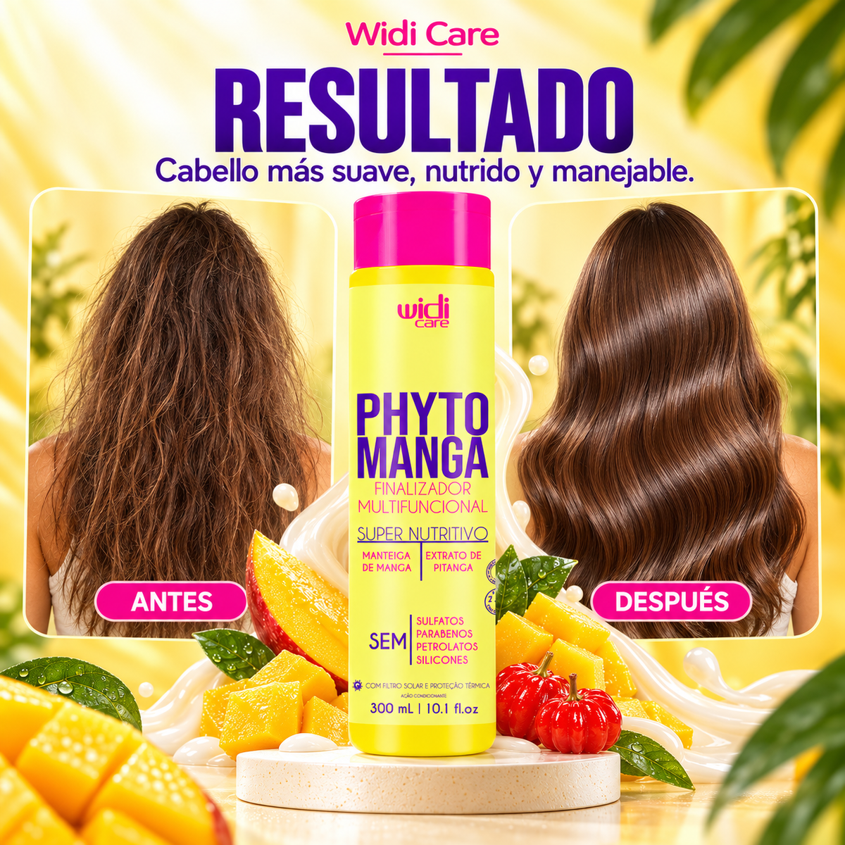PhytoManga Finalizador Multifuncional Super Nutritivo 300 ml Marca Widi Care - Chile