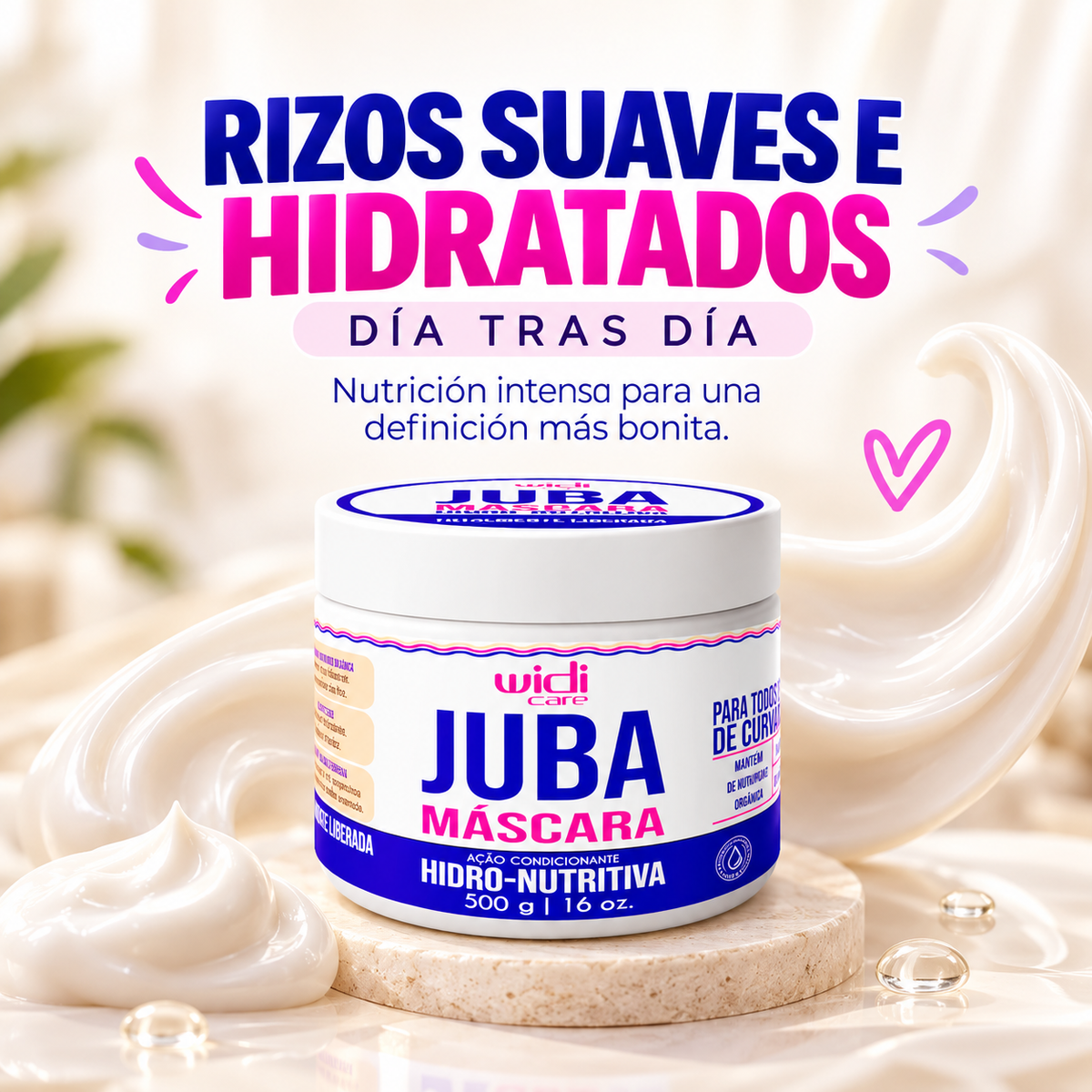 Juba Mascarilla Hidronutritiva Acondicionante 500 g Marca Widi Care - Chile