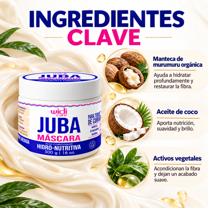 Juba Mascarilla Hidronutritiva Acondicionante 500 g Marca Widi Care - Chile