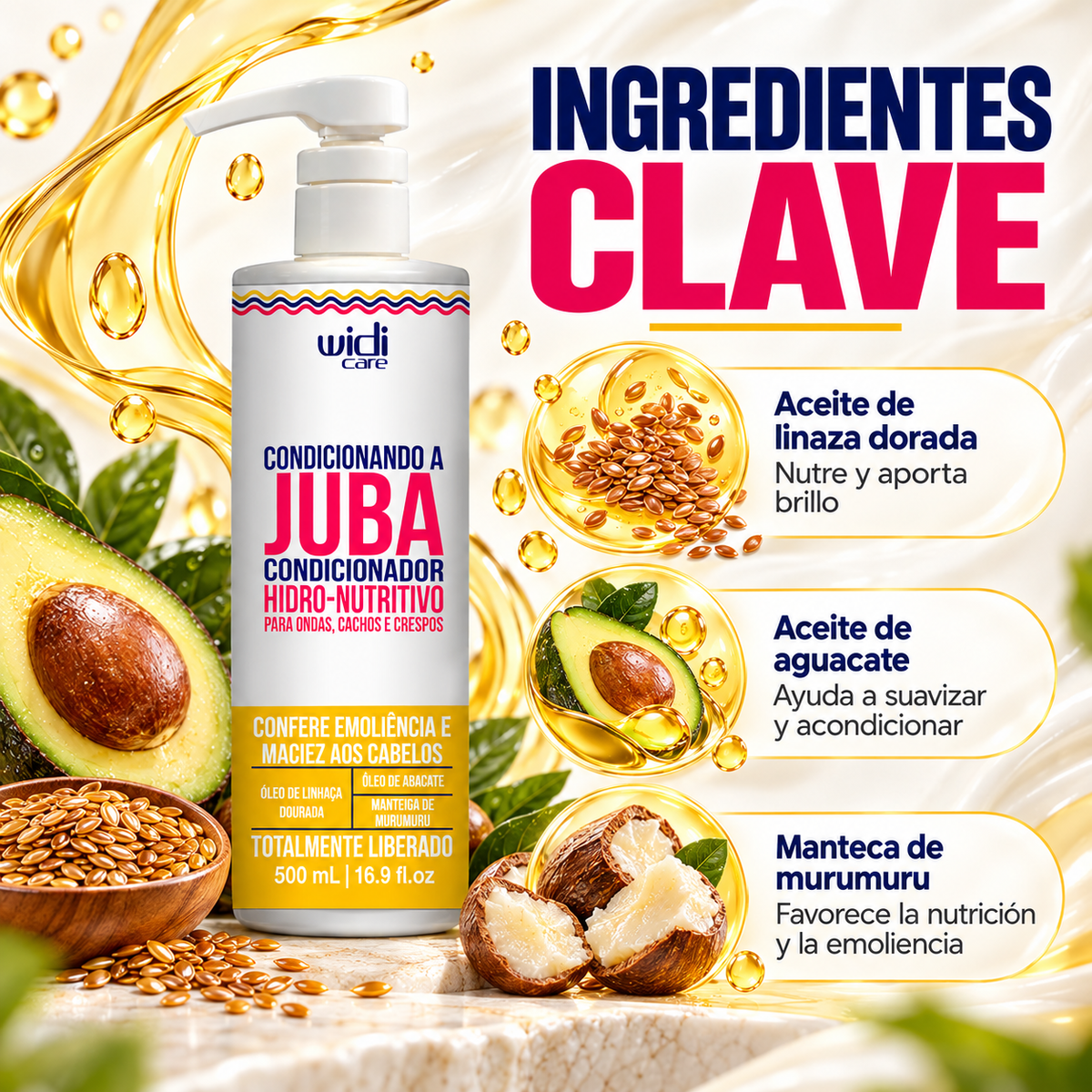 Juba Acondicionador Hidronutritivo 500 ml Marca Widi Care - Chile