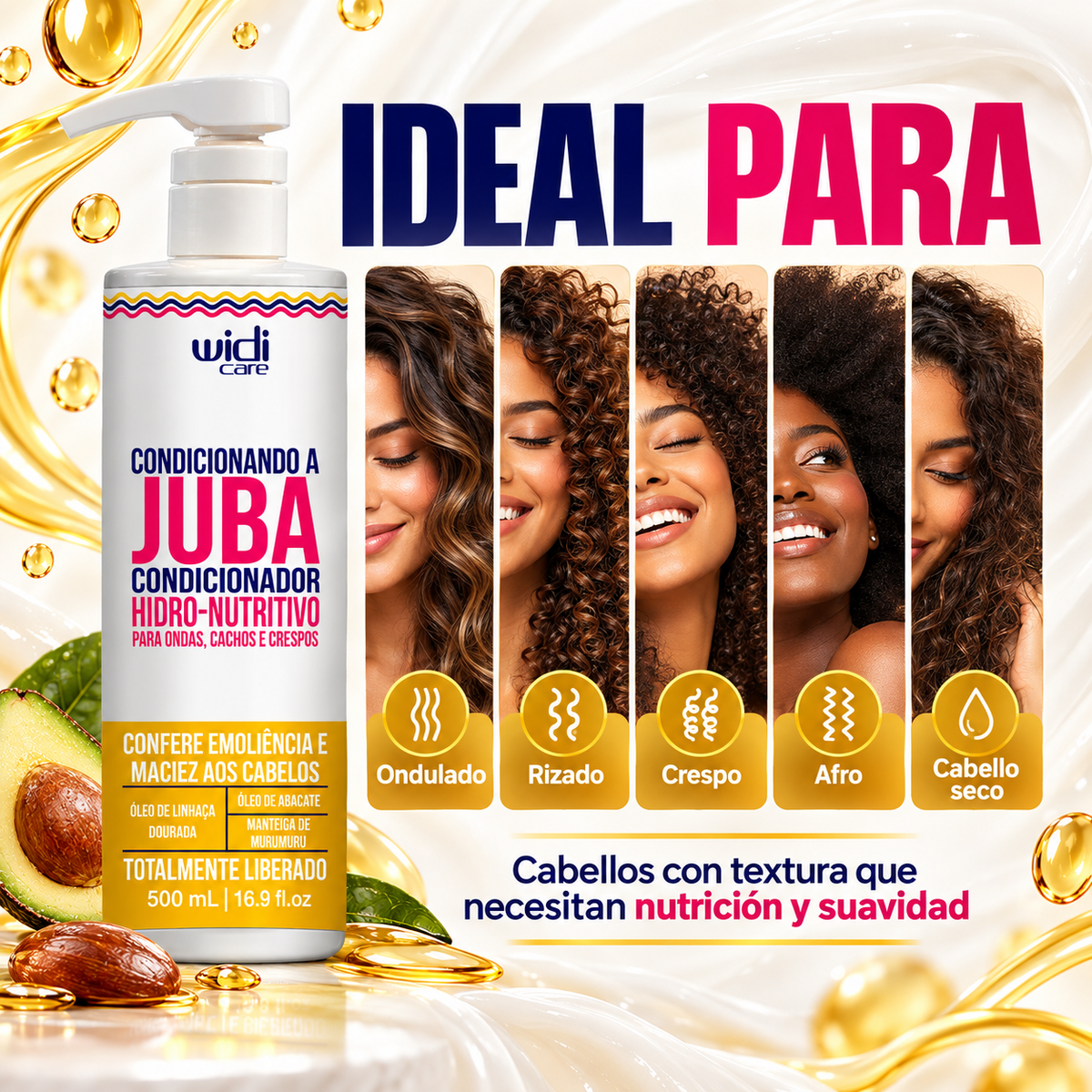 Juba Acondicionador Hidronutritivo 500 ml Marca Widi Care - Chile