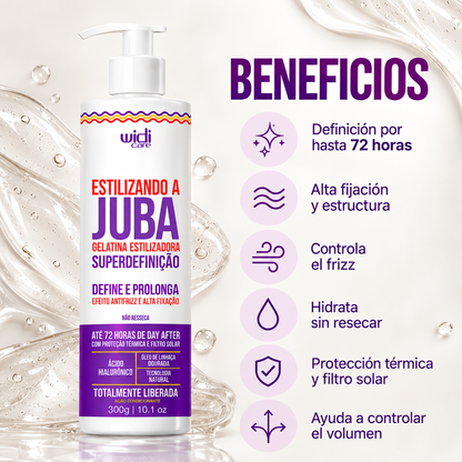 Juba Gelatina Estilizadora Súper Definición 300 g Marca Widi Care - Chile