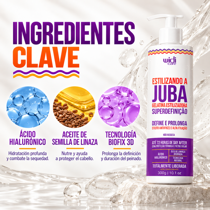 Juba Gelatina Estilizadora Súper Definición 300 g Marca Widi Care - Chile