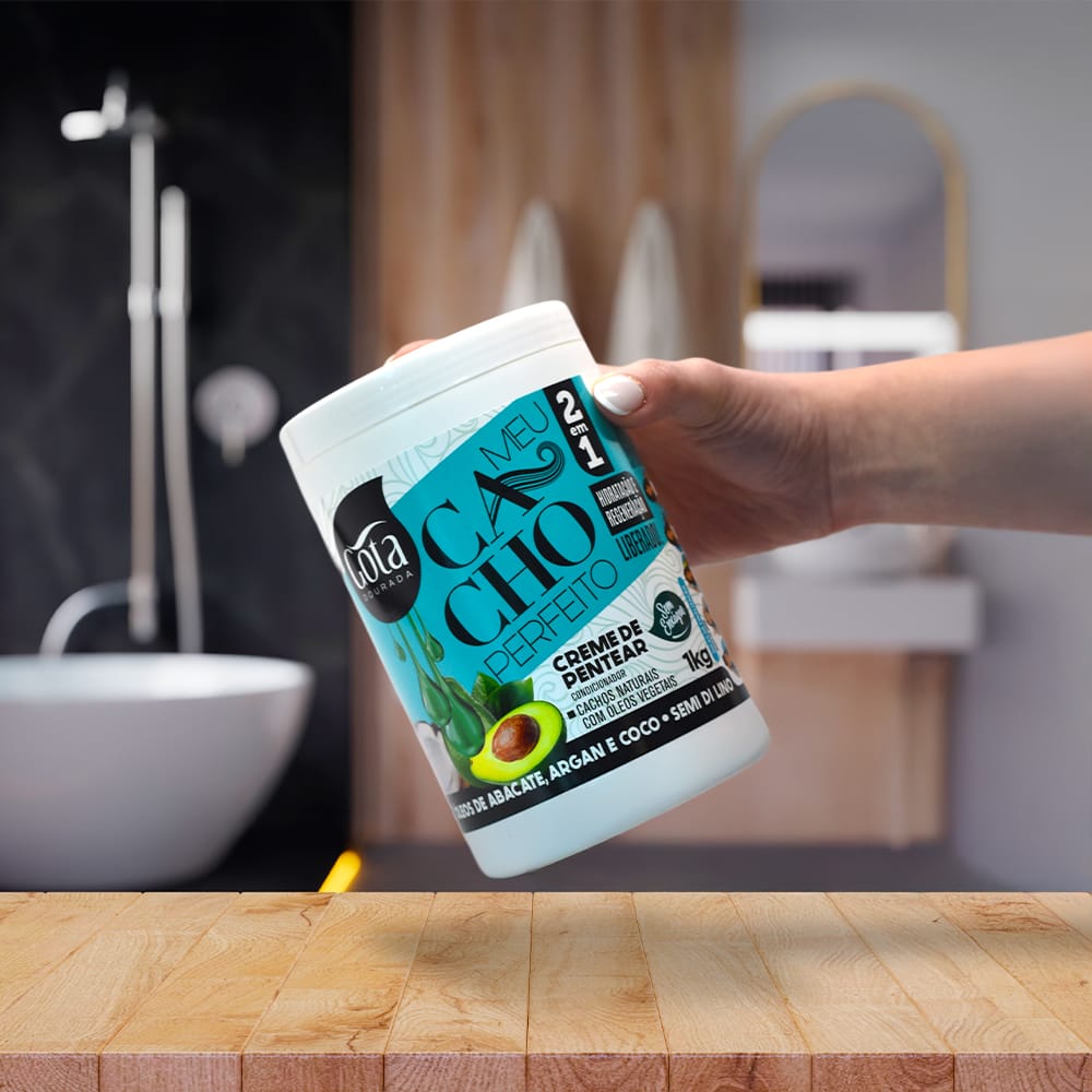 Meu Cacho Perfeito Aguacate, Argán y Coco - Crema de Peinar 1 kg