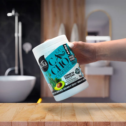 Meu Cacho Perfeito Aguacate, Argán y Coco - Crema de Peinar 1 kg