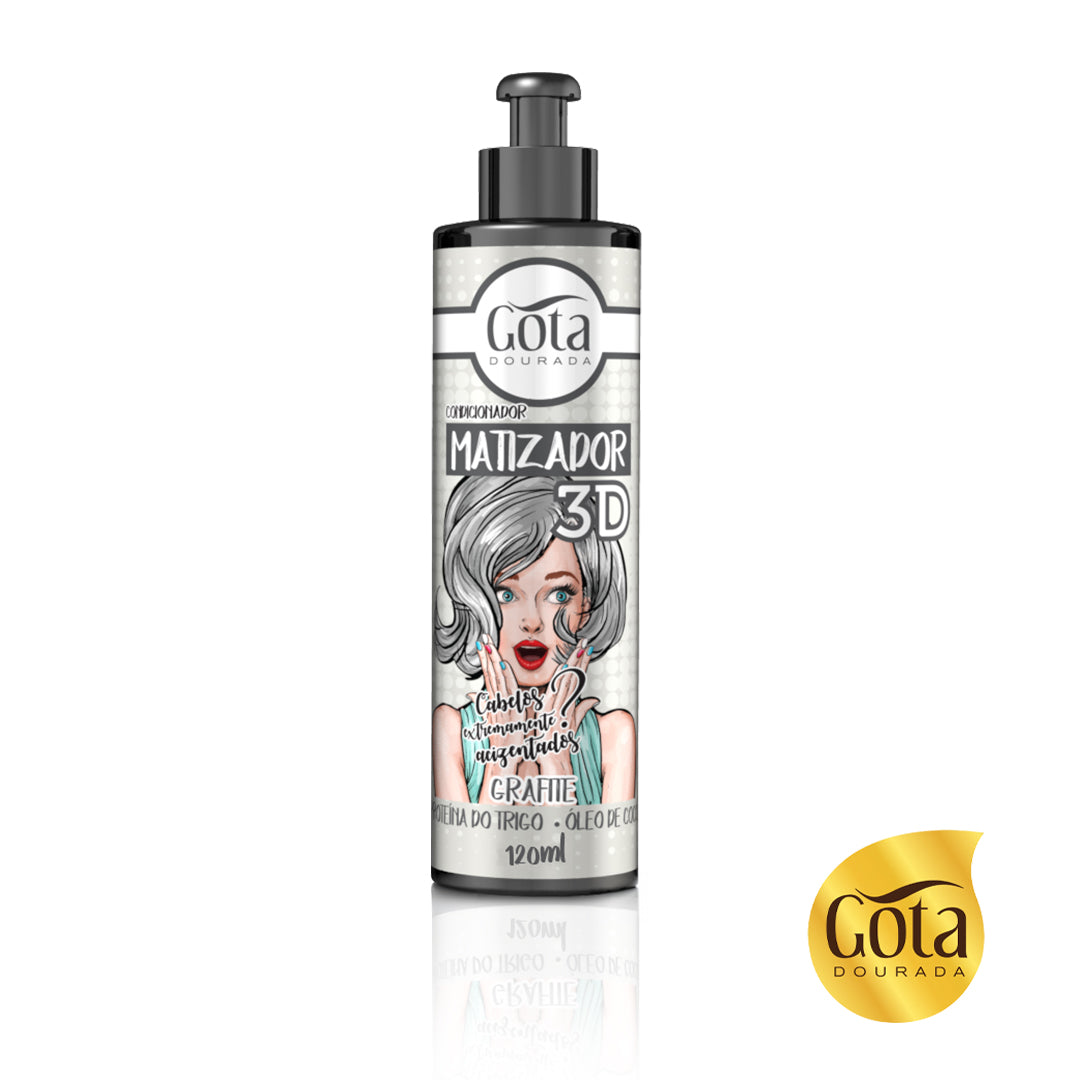 Acondicionador Matizador 3D Grafito 120 ml Marca Gota Dorada - Chile