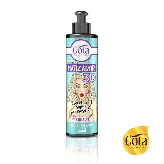 Acondicionador Matizador 3D Platinado 120 ml Marca Gota Dorada - Chile
