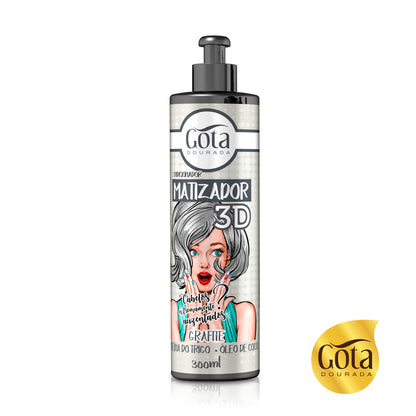 Acondicionador Matizador 3D Grafito 300 ml Marca Gota Dorada - Chile