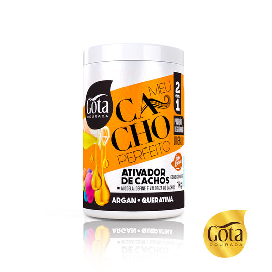 Crema de Peinar Activador Mis Rizos Perfectos Argán y Queratina - Gota Dourada