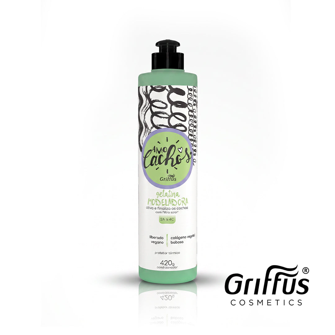 amo cachos gelatina modeladora rizos griffus activa y los rizos con filtro solar vegano con colageno vegetal y aloe