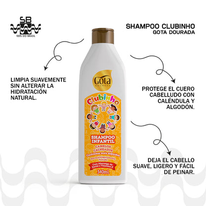 Kit club niño rizos 980 ml