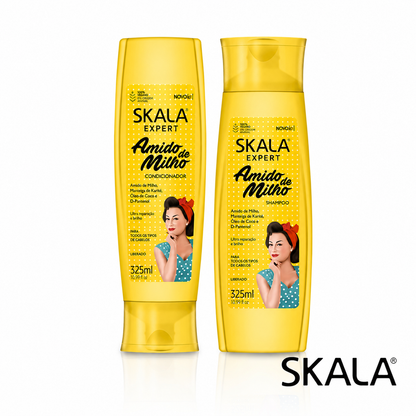 kit skala shampoo y acondicionador amido de milho