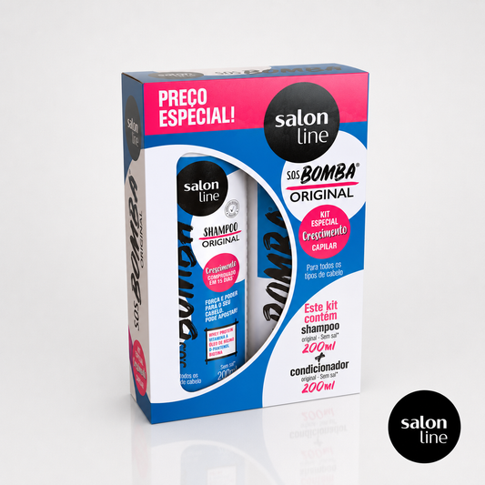 Bomba Kit Shampoo + Acondicionador Original 200 ml Marca Salon Line Tienda SB100DOBRASIL Chile