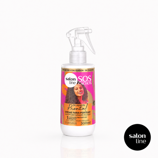 SOS Crema de Peinar Antiporosidades Fluido 300 ml Marca Salon Line Tienda SB100DOBRASIL Chile