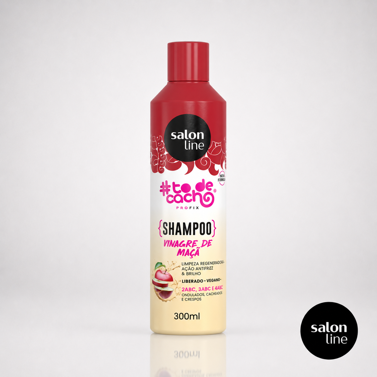 Todecacho Shampoo Vinagre de Manzana 300 ml Marca Salon Line Tienda SB100DOBRASIL Chile