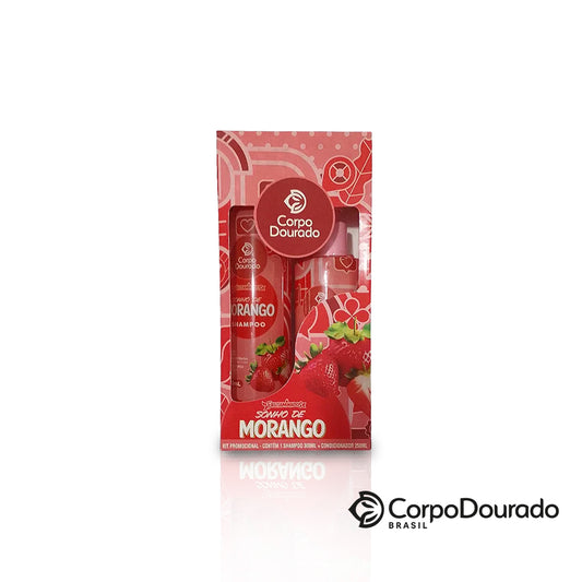 Morango (Fresa) – Kit Capilar Shampoo + Acondicionador