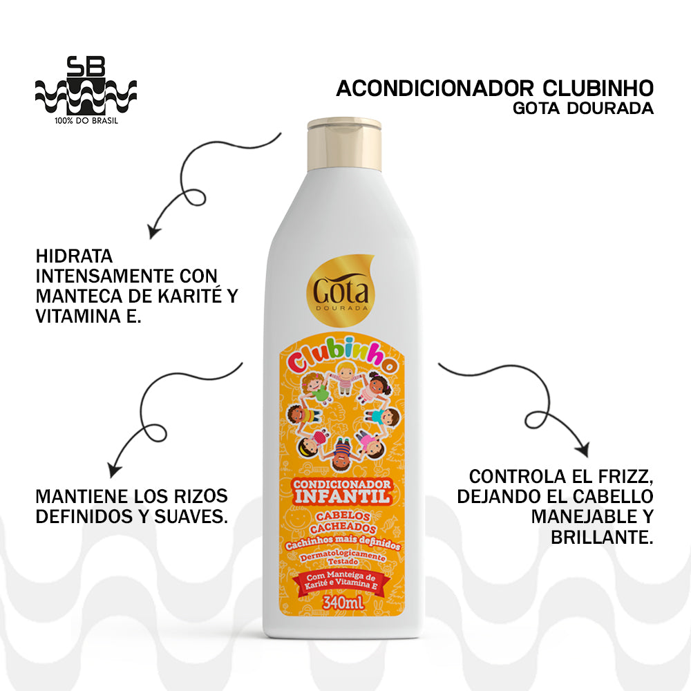 Kit club niño rizos 980 ml