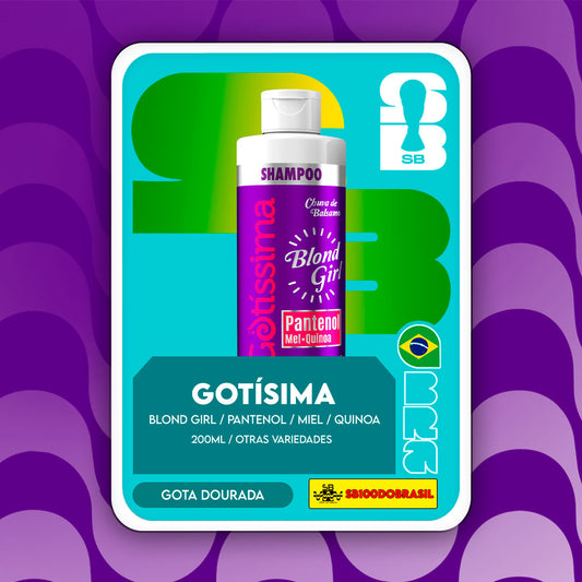 kit gotissima blond girl shampoo acondicionador mundial futbol