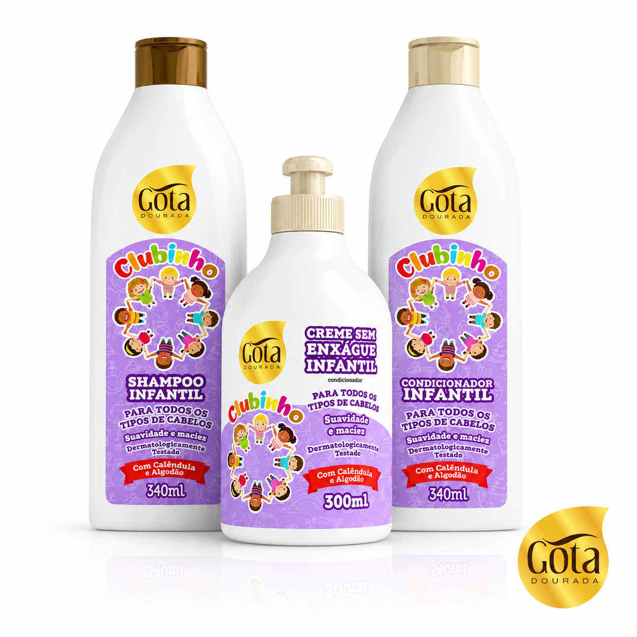 kit infantil suavidad todo tipo cabello