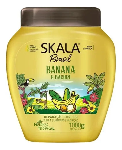 Mascara Bomba de vitaminas Banana y Bacuri 1000 grs