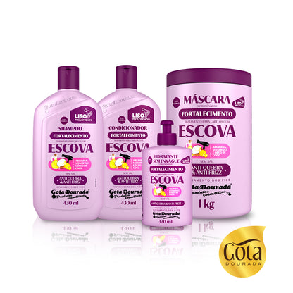 Linea Fortalecimiento Liso Prolongado Radiante Marca Gota Dorada - Chile